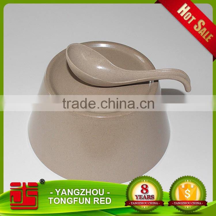 High quality wholesale eco rice husk cutlery salad bowl