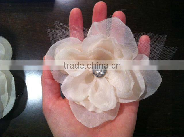 Red Handmade Satin Flower