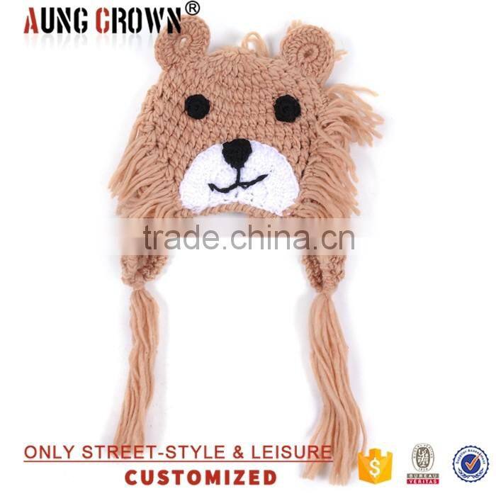 cute acrylic kids beanie cap and hat