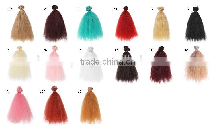 Troll Doll Hair Extension Weaving for Decorating Dolls