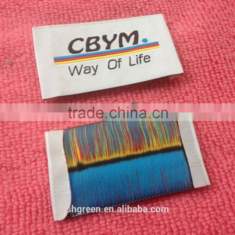soft thick woven tags,knitting clothing labels
