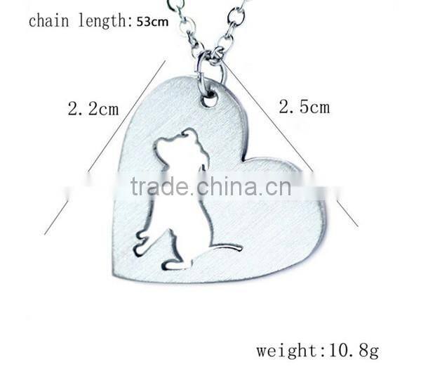 2016 New style heart pendant necklace hot sell fashion factory price necklace