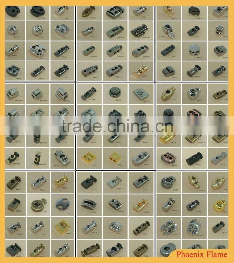 Popular bottle shape custom drawstring cord lock plastic cord stopper black cord stopper