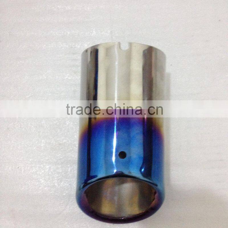 Blue coated stainless steel exhaust tips/Universal exhaust tail pipe