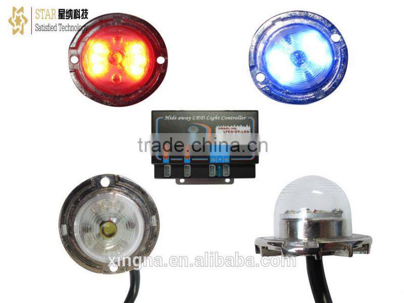Emergency led bule high power car decorates strobe lights /strobe grill lights 307-4