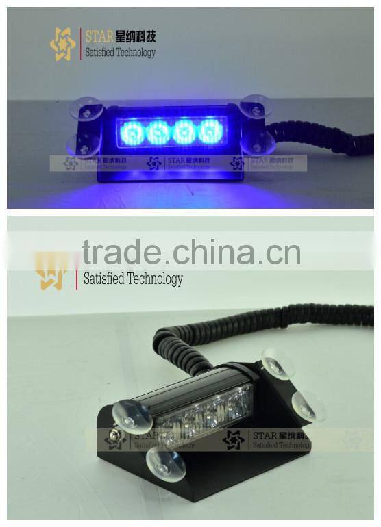 1W*4LED (4W) Car Accessories Emergency Warning Strobe dome Light led dash light (XN-12D)