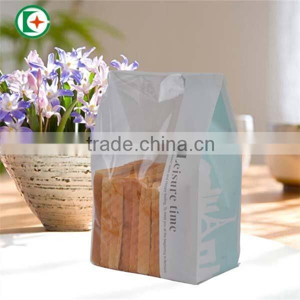 PE coated craft paper bread bag with window wholesale for children