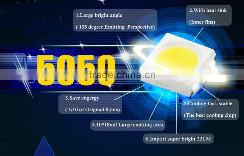 T10 Ba9s Festoon with 3 Adapters 9SMD 5050 9 smd led 3 Chips Car panel roof reading light Bulb Lamps lights white