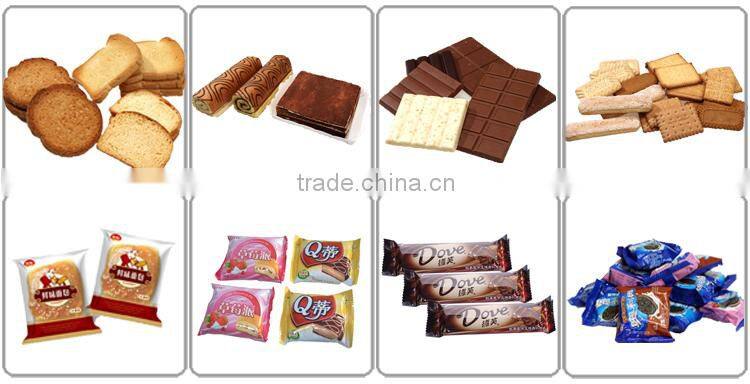 China kendy alignment baffle type honey taste waffle packaging line