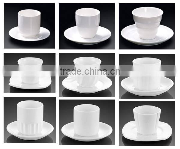 Plain White Personalized Ceramic Porcelain Fine Bone China Espresso Coffe Cups Mugs Without Handle With All Size Wholesale