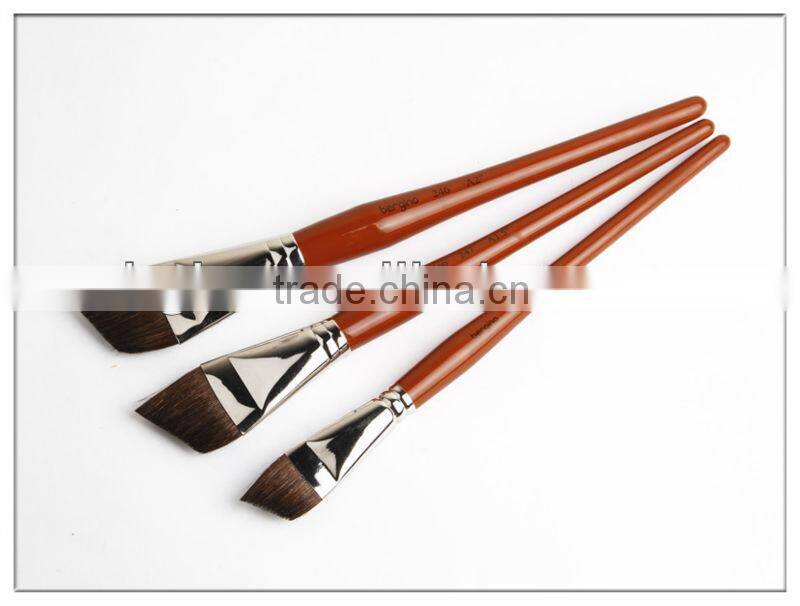 in stock BGN-246 bergino professional high qualitty angular shape hose hair artist brush