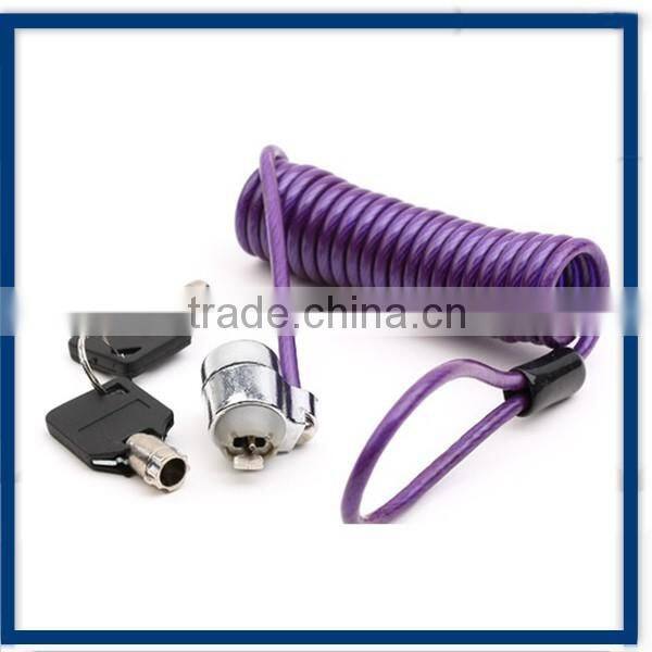 Spring Lock Cable with Keys And Loops With Logo