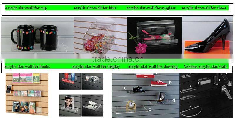 semi-circular acrylic slatwall shelves acrylic curved shelf