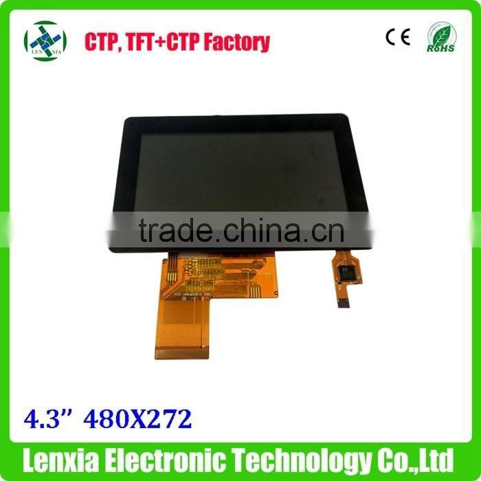 Lower price capacitive touch 4.3" display screen with touch panel