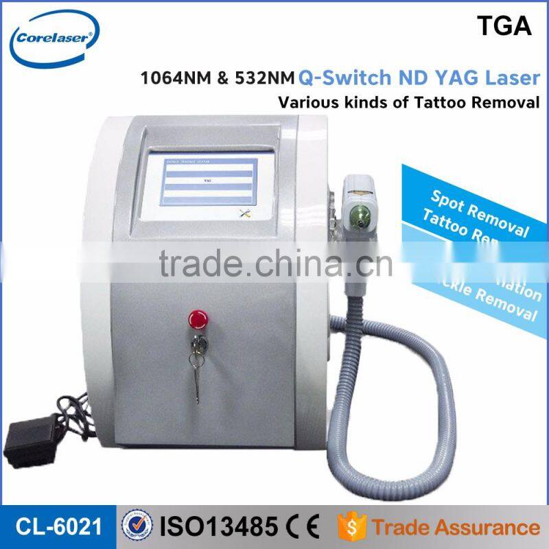 Hot Sale Laser Tattoo removal/laser beauty machine/q switch nd yag laser