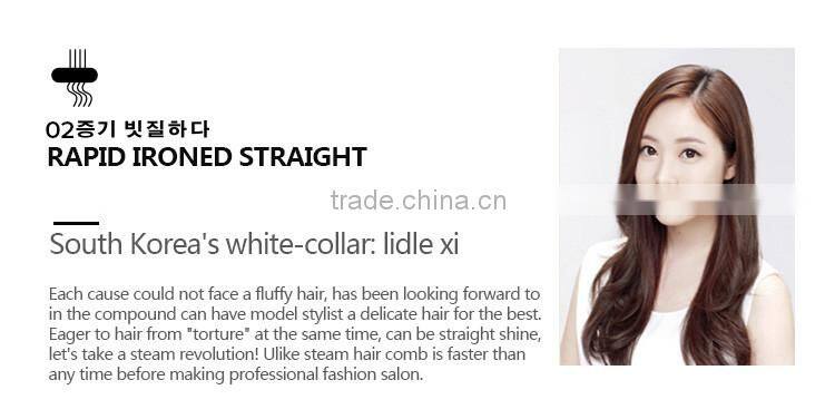 factory wholesale anion LCD electric brush that straightens hair