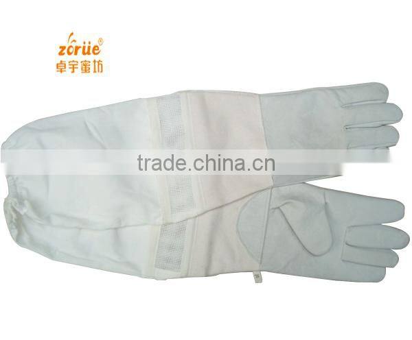 bulk supply cotton sleeve beekeeping glove for sale