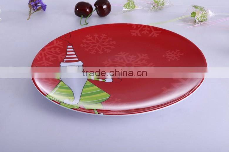 High quality Printing Wholesale Plastic cheap custom melamine plate for dinner