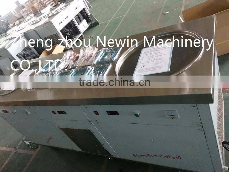 Flat pan Fried ice cream machine double pot