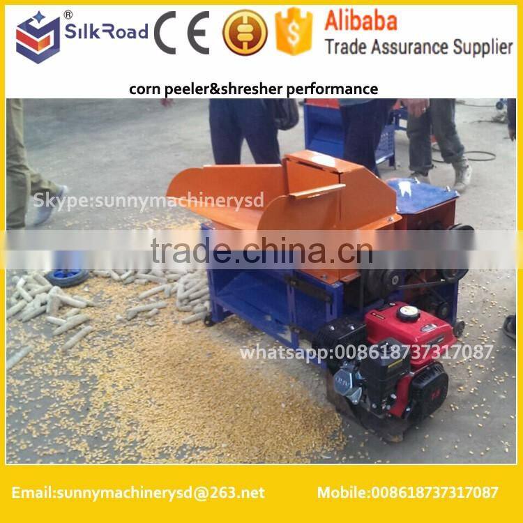 combine use corn peeling and sheller machine
