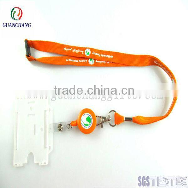 2015 OEM neck lanyard with id card holder pouch,conference bags