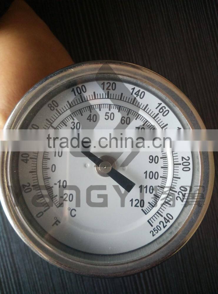 stainless steel dial thermometer