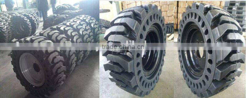 top 3 brand bobcat tire 10.16.5 10x16.5 solid no pressure tire
