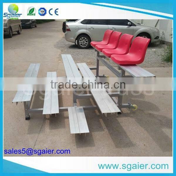 Sgaier protable aluminum bleachers for stadium ,metal bleacher seating