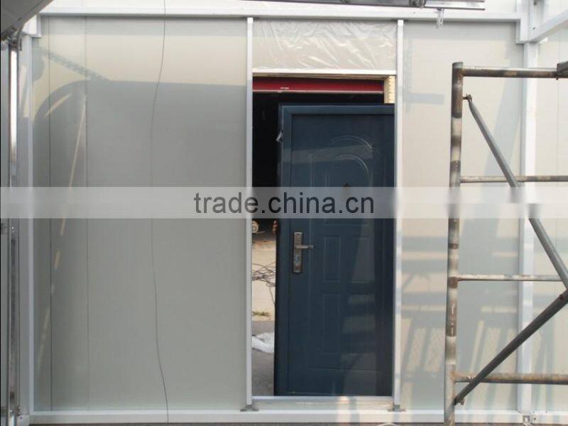 three doors sandwich panel prefab garage