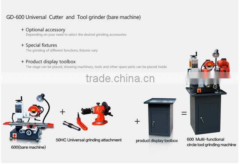 GD-600 universal tool cutter grinder / CE approved Multifunctional hss knife with factory price