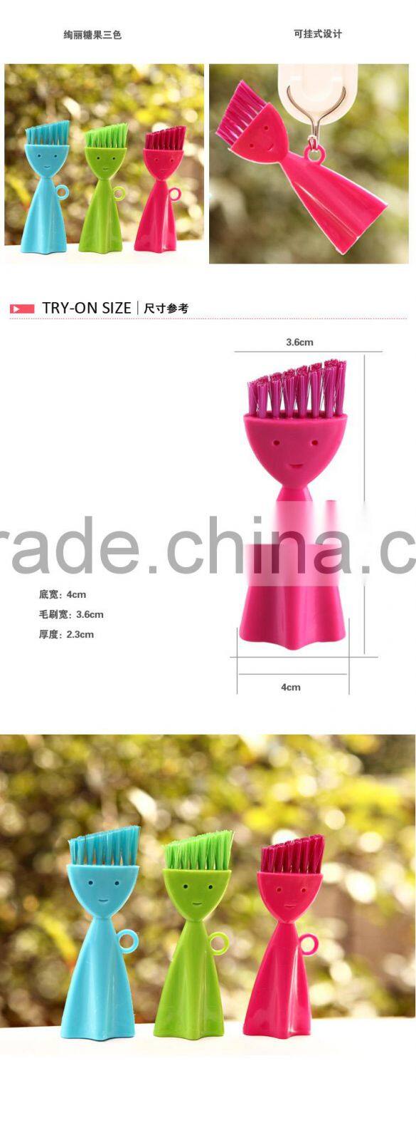 Smily face designed Gap Cleaning Brush-blue