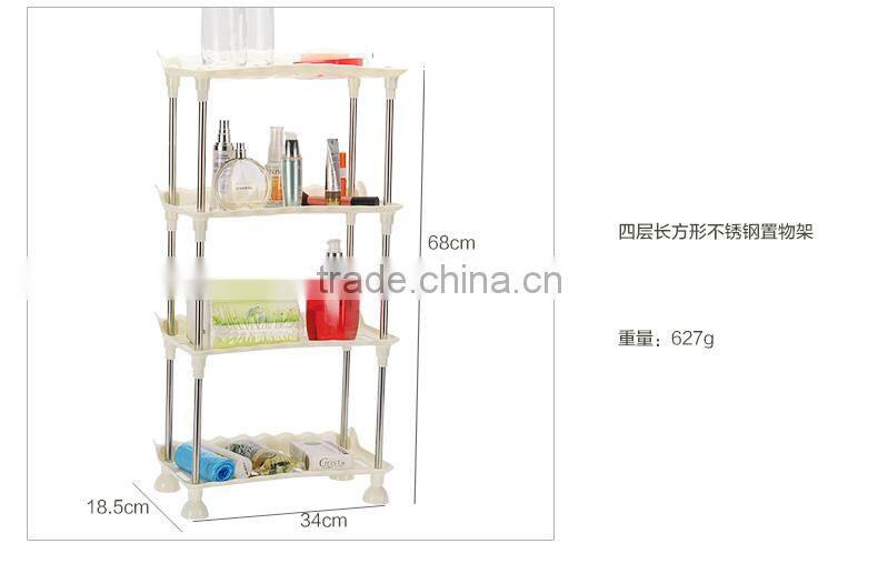 rectangel kitchen stainless steel draining storage rack 4 layers