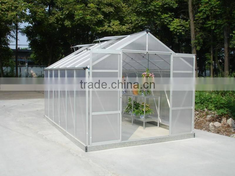 High-end Sun Resistance Commercial Waterproof Polycarbonate Greenhouse Sunshade with Aluminium Frame for Sale