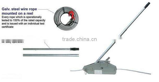 lifting hand wire rope winch