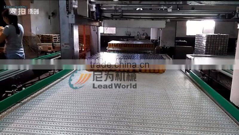 High level Automatic iron fruit canned jar de-palletizer machine