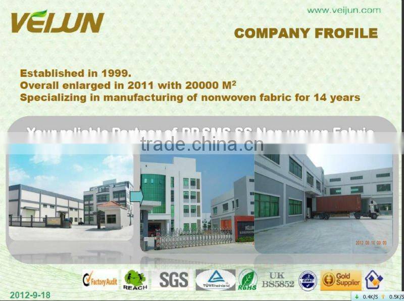 SMS nonwoven fabric for medical field
