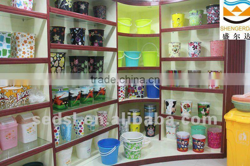 PLASTIC TRASH BIN, household,decorative trash bin