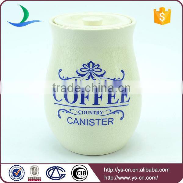 Cute factory coffee canister wholeasle with customized