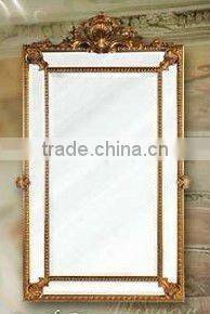 Wooden classical hand carved wall mirror, MOQ:1PCS(B70106)