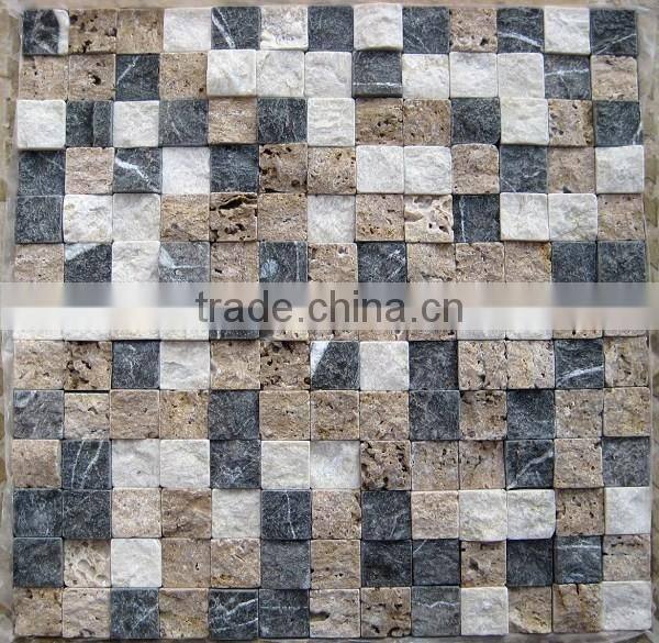cube 3d mosaic tile