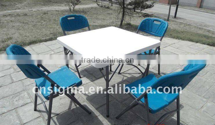 2015 Hot sale high quality blow mold plastic stacking tables