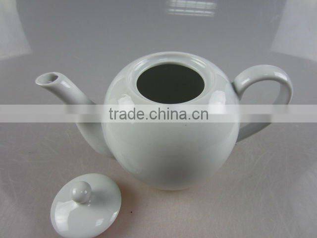 Stock white porcelain tea coffee pot