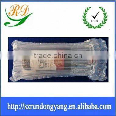 Air plastic bubble packing bags for 750ml wine bottles