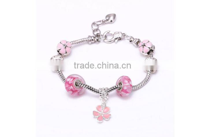 Wholesale Stock Small Order Fashion DIY Chamilia Beads Bracelets