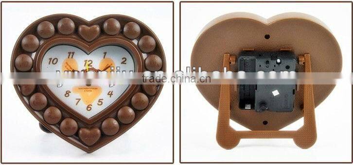 Supply creative fashion Love chocolate alarm clock