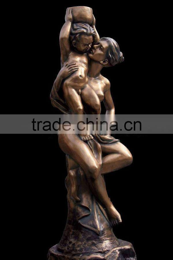 lost wax method casting bronze climbing soldier bronze statue