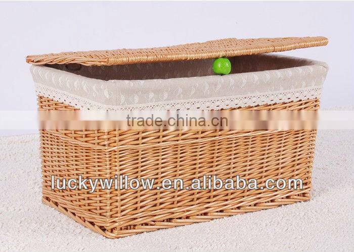 large wicker laundry basket with handle knitted laundry basket