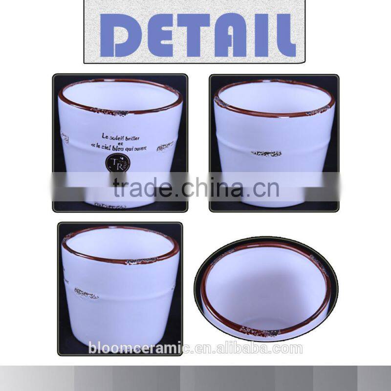 Hot sale!ceramic pot garden,wholesale garden flower pot
