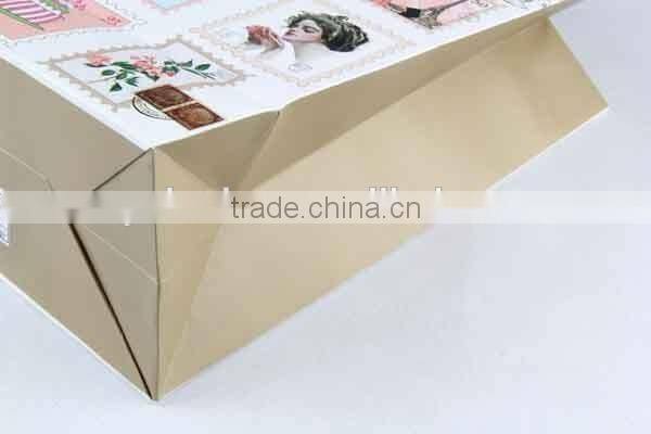 Foldable Gift Bag With Stamp Patterns/ Shopping Bag