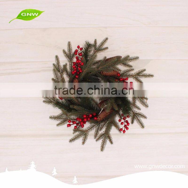 GNW CHWR-1605003 High quality Bulk wholesale Christmas Wreaths Decoration